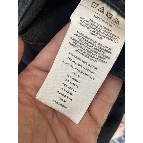 Filson Cotton Black Button Down Shirt Mens Size L Collar Casual Hunting Hiking - Picture 13 of 13